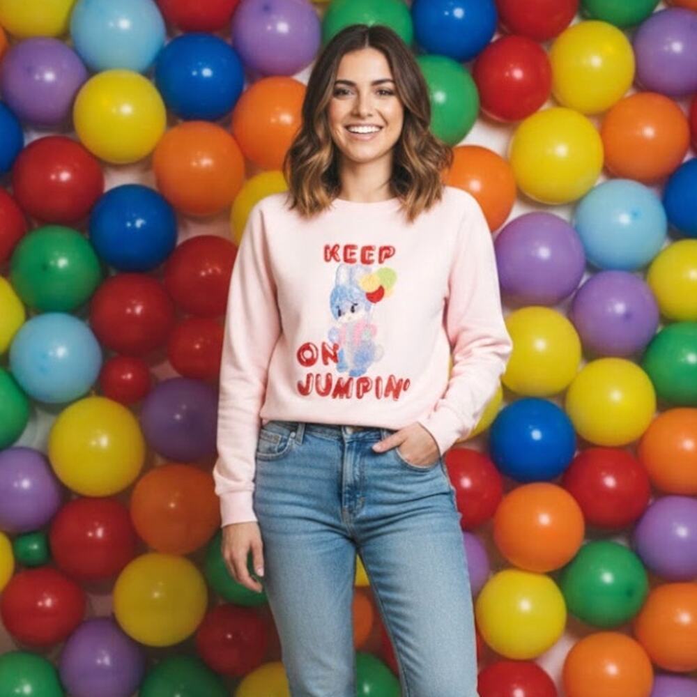 Marc Jacobs x Magda Archer Keep On Jumpin’ Balloon Bunny Sweatshirt Women S Pink